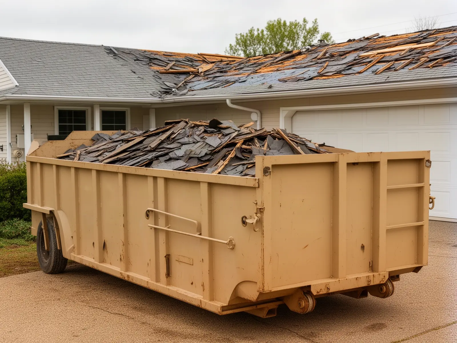 Roll-off dumpster from Rucker Brothers Dumpster Rental in Birmingham, AL